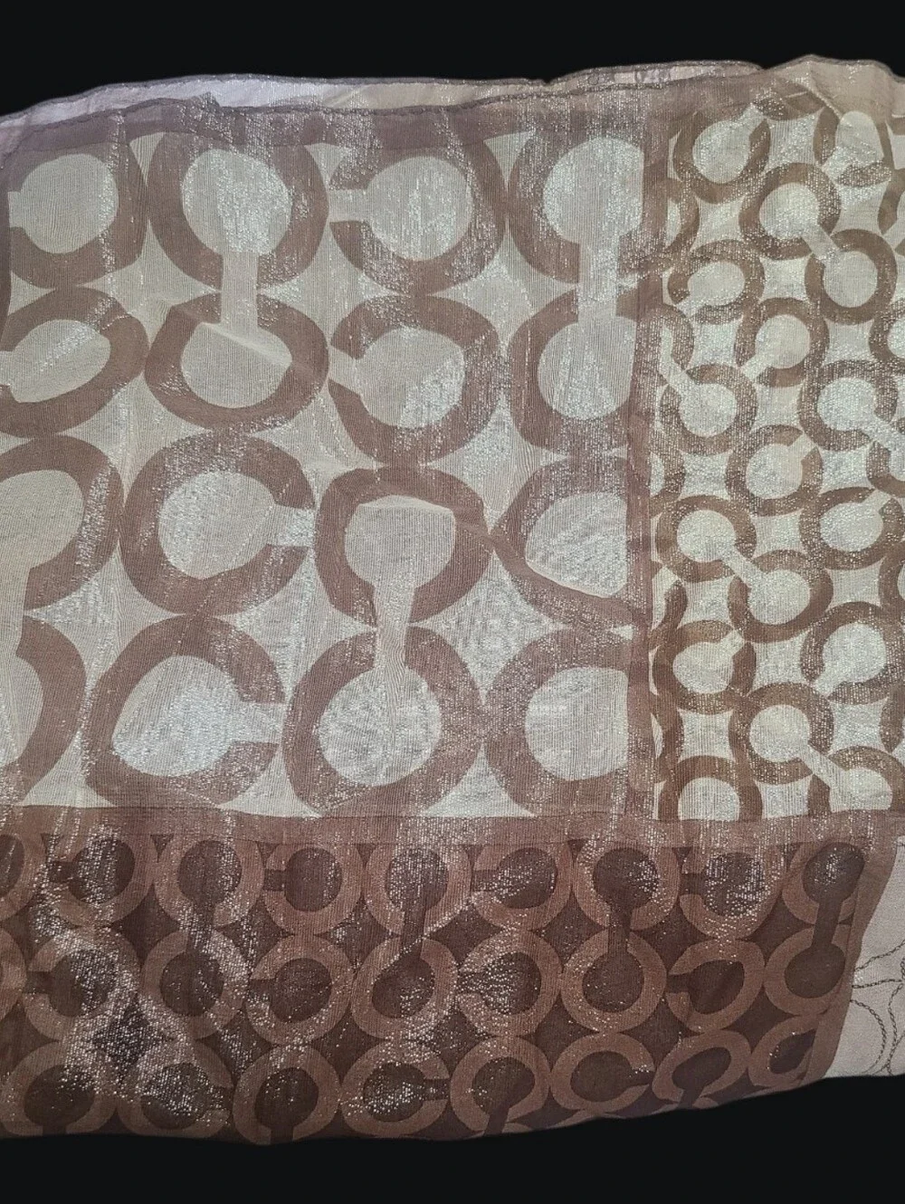 Vintage Coach Devoré Silk Scarf